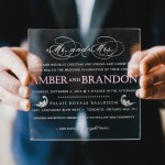 Clear Acrylic Wedding Invitation